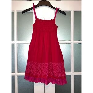 ✨EUC✨ AMERICAN GIRL GIRLS SMOCKED SUNDRESS WITH POCKETS 🍓🌸